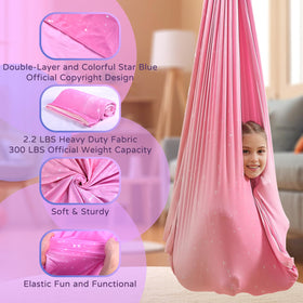 Heyfriday sensory swing installation supports indoor and outdoor versatility for therapy play.