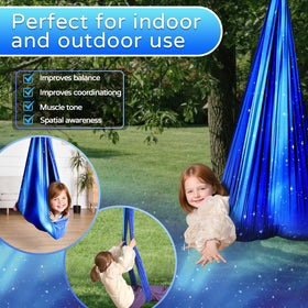 Heyfriday sensory swing is machine washable for easy cleaning and care.