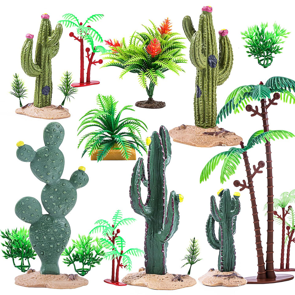 Heynsgu artificial cactus figures 5pc top view for vivid micro-dioramas