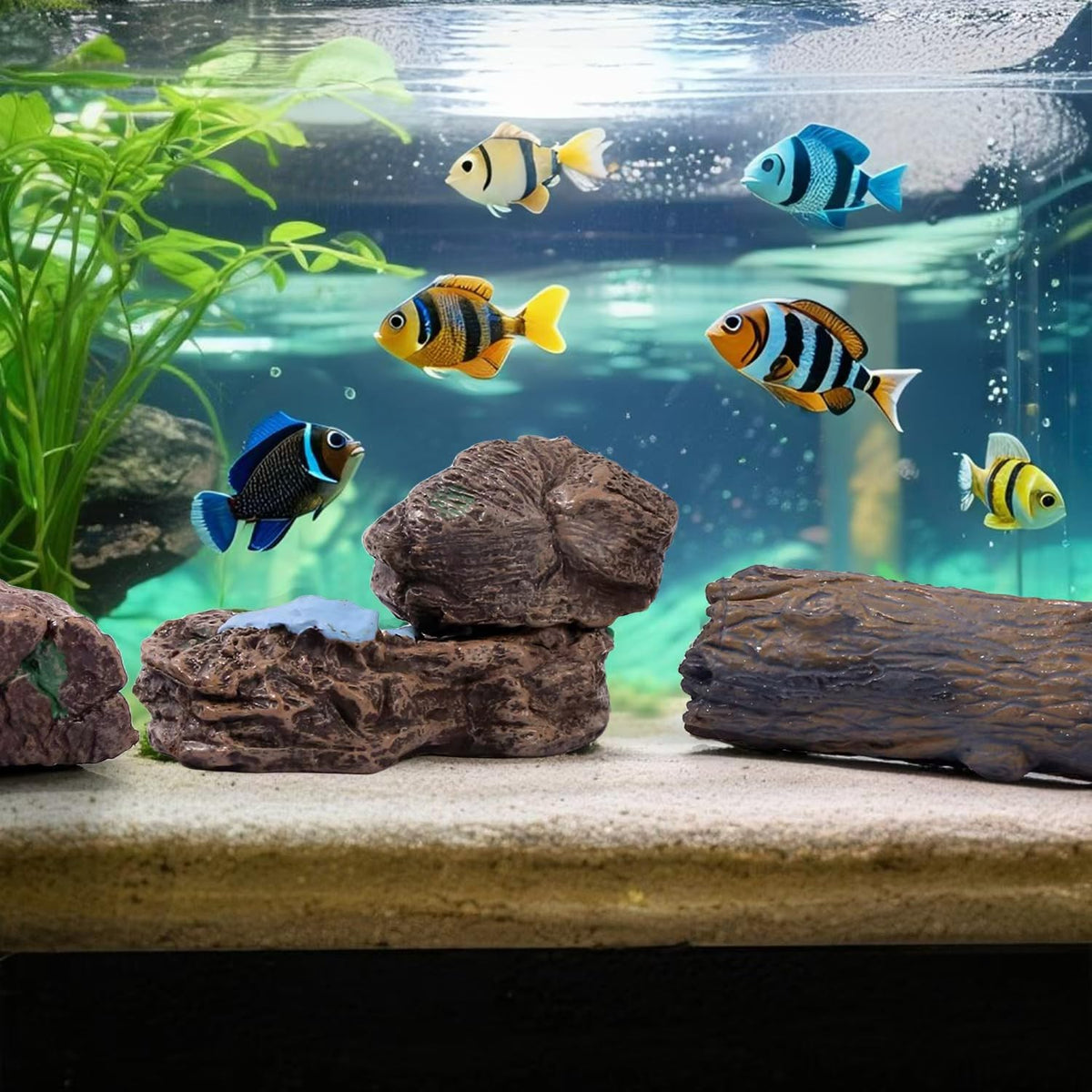 Heynsgu garden aquarium decor figurines, versatile decorations for homes and classrooms