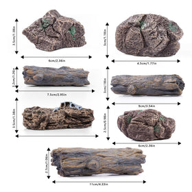 Heynsgu rock figures mini diorama side view, vivid details for creative micro landscapes