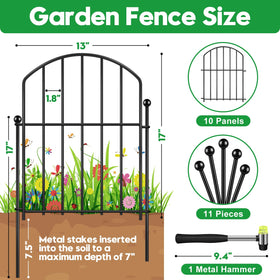 HEYRSUN rustproof metal fence panel offering durable yard containment.