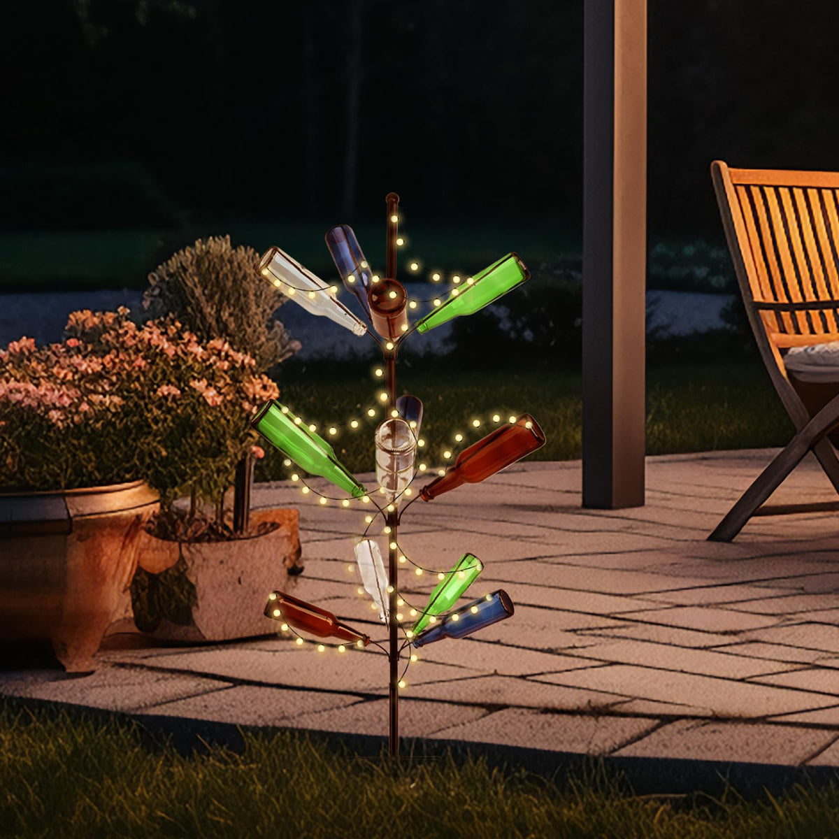 HEYTIMI 12-bottle capacity makes seasonal display easy and flexible