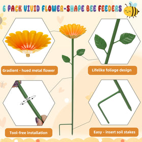 HEYTIMI detachable stake for quick, tool-free setup in your flower bed