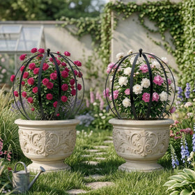 HEYTIMI elegant garden sphere frame as stylish plant decor