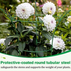 HEYTIMI garden stakes shape flowers into a natural bouquet.