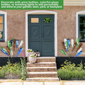 HEYTIMI outdoor decor elevates lawn aesthetics while showcasing empty bottles