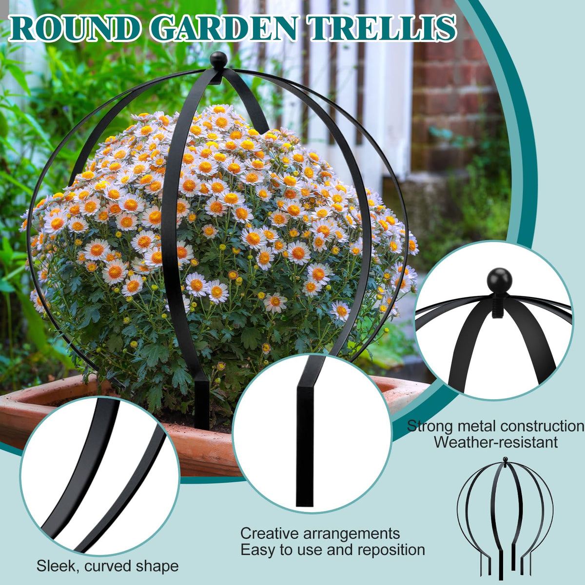 HEYTIMI potted plant support delivering stable growth and neat display