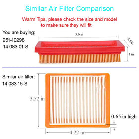 HEYZLASS air filter for Kohler 14-083-01-S series delivers cleaner air for smoother operation