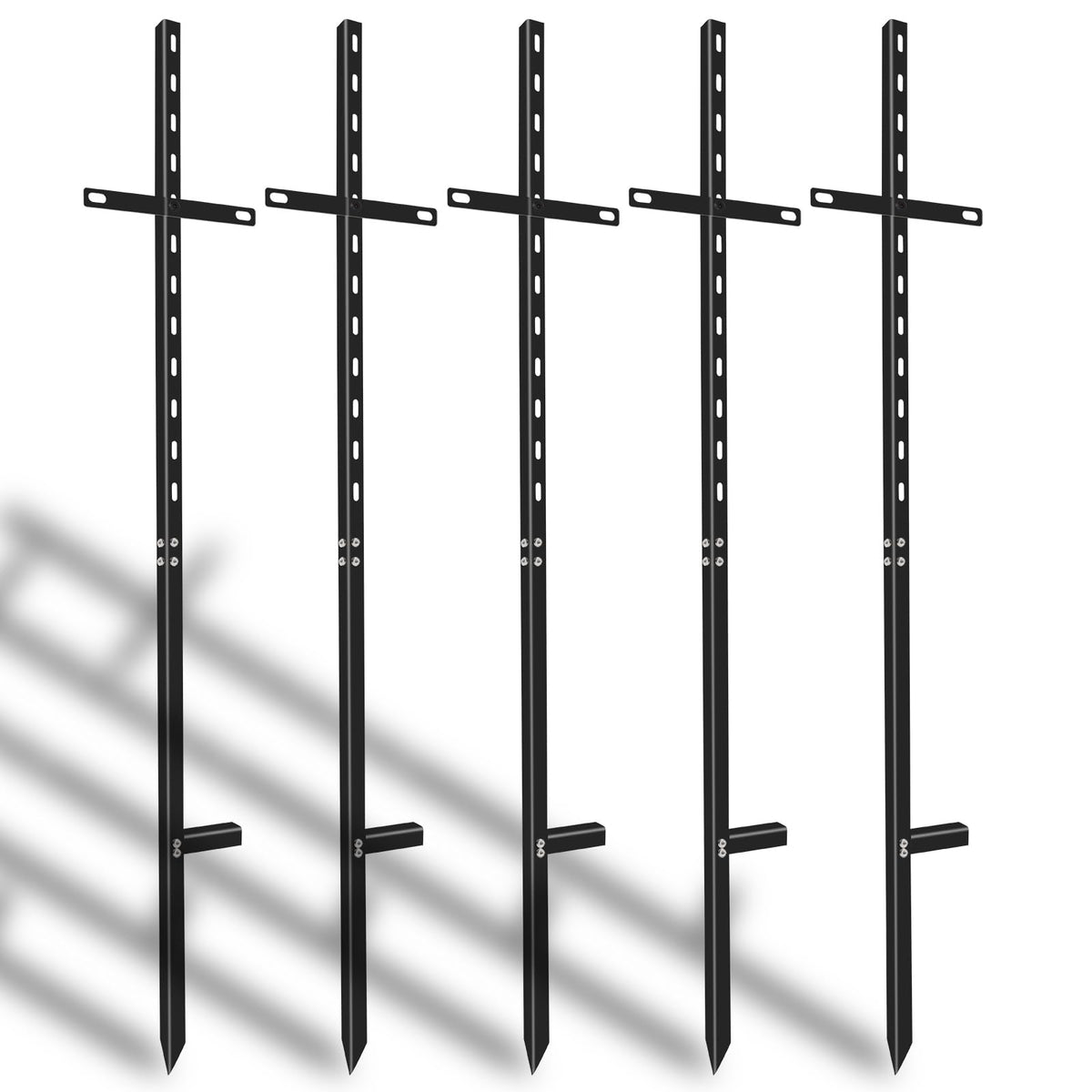 Hezaosth 46-inch T-Bar sign stake for sturdy outdoor displays.