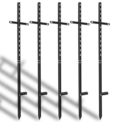 Hezaosth 46-inch T-Bar sign stake for sturdy outdoor displays.