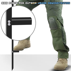Hezaosth ground-insertion feature for easy setup in lawns.