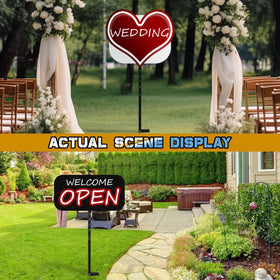 Hezaosth included tools simplify height adjustment for any sign.