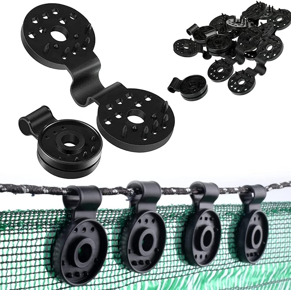 HeZhiNing 60pcs shade clip with lock grip secures mesh cloth outdoors against wind