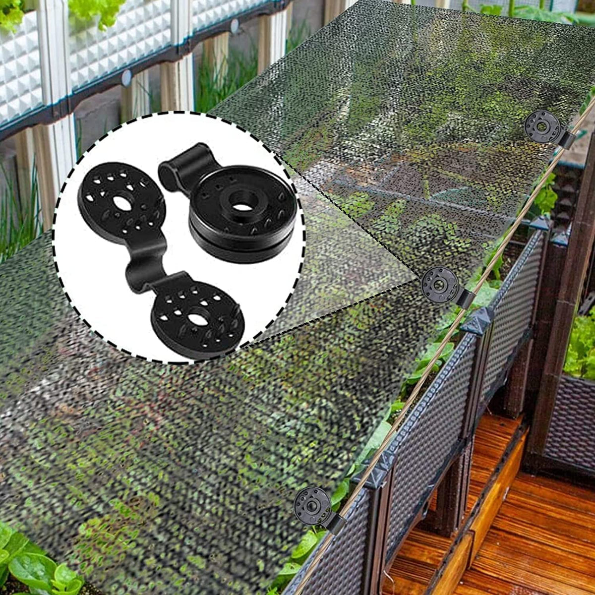 HeZhiNing outdoor awning clips ensure secure and adjustable shade coverage