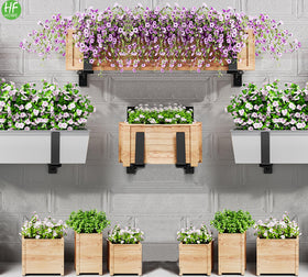 HFHOME adjustable bases accommodate 6 to 12.5 inch pots for versatile setups.