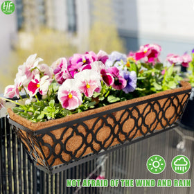 HFHOME coco fiber liner demonstrates air circulation around plant roots.