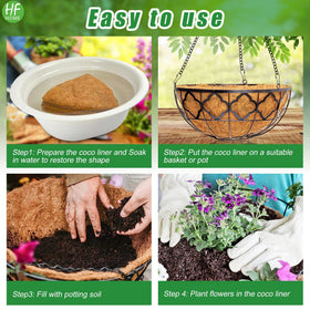 HFHOME round 16in liner supports plant hydration between waterings.