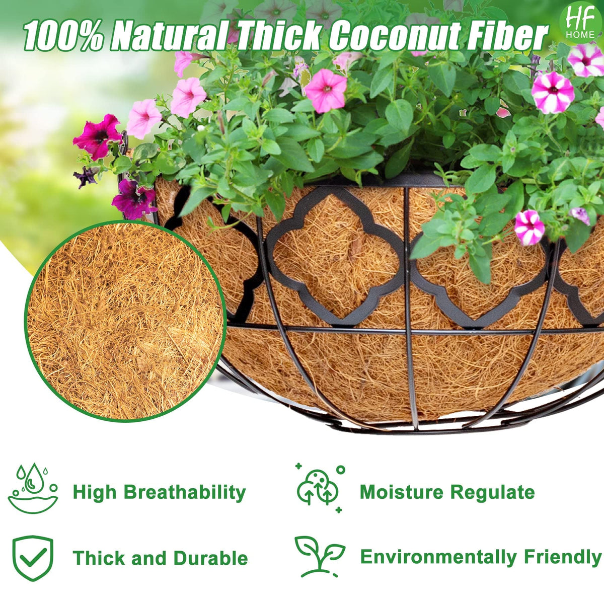 HFHOME liner shown in pot setup, making replacement easy.