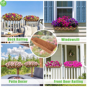 HFHOME easy-fit 4-pack liners for quick planter refresh