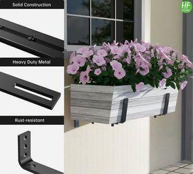 HFHOME hardware kit includes nuts, screws, and instructions for quick mounting.