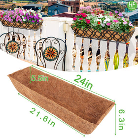 HFHOME natural brown coco fiber liner for enhanced root environment