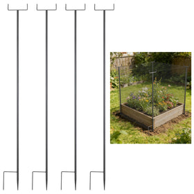 HFYZZ garden netting stake assembly provides four-part support for taller plants
