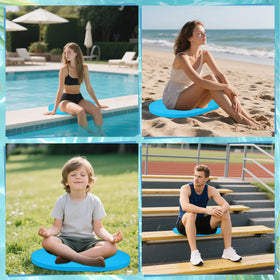 HFYZZ blue cushions stay in place for safer pool lounging.