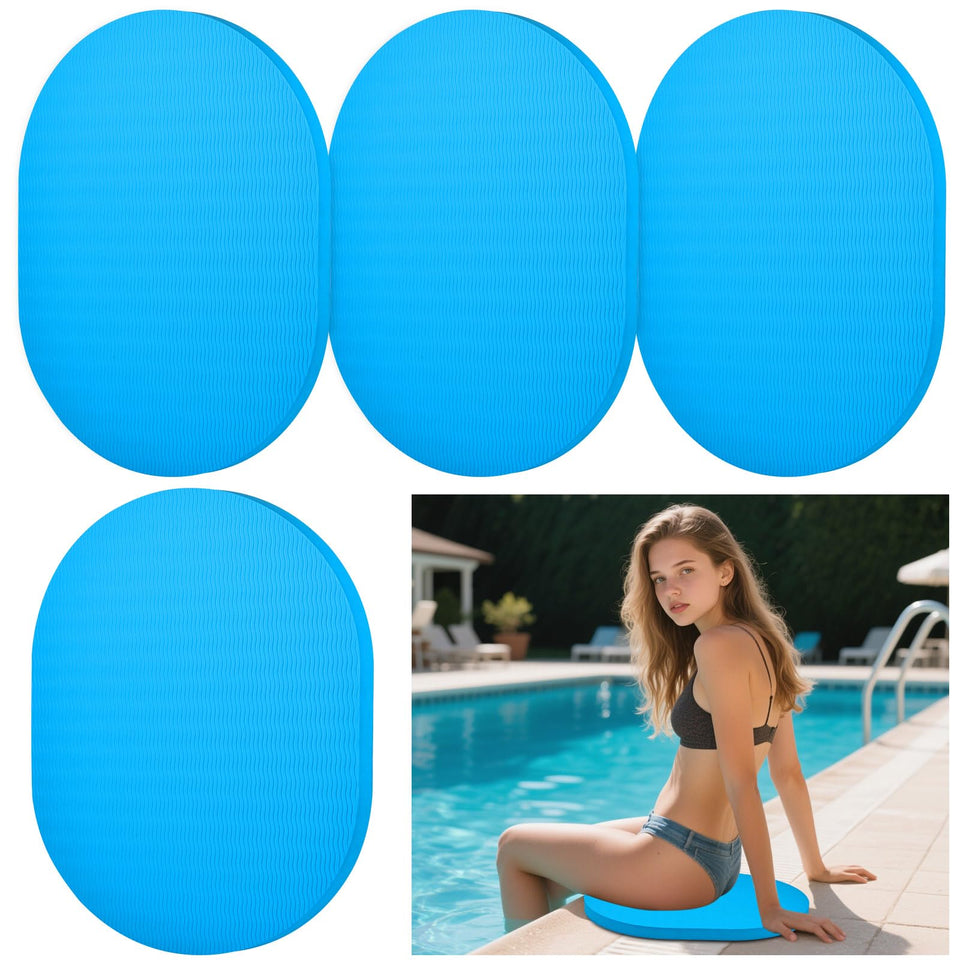 HFYZZ poolside seating mat in blue for edge lounging by the pool.