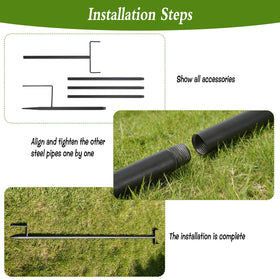 HFYZZ pointed-base stakes secure soil anchoring to prevent movement
