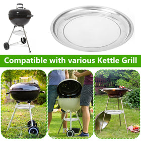 HFYZZ ash pan includes 3 clips for secure placement on grills.