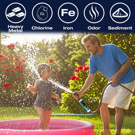 Filter capacity up to 10,000 gallons for extended outdoor use