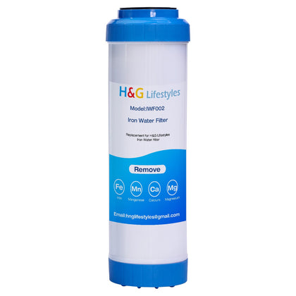 H&G lifestyles iron garden hose filter connector shown for easy pool filling.