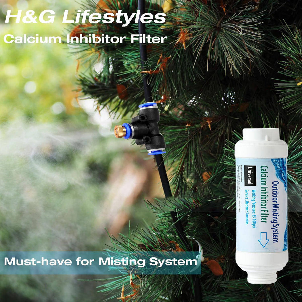 H&amp;G lifestyles water-quality improvement graphic suggests clearer water for better misting