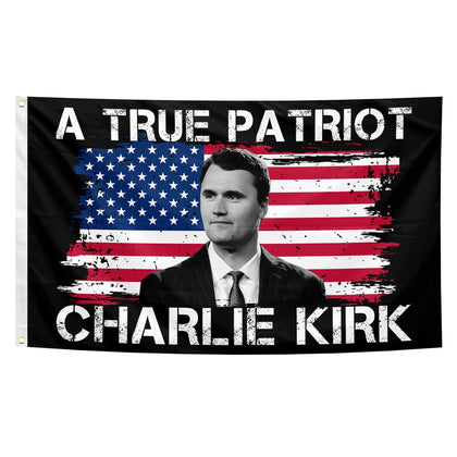 HGCO True Patriot Charlie Kirk flag 3x5 for outdoor display with crisp colors