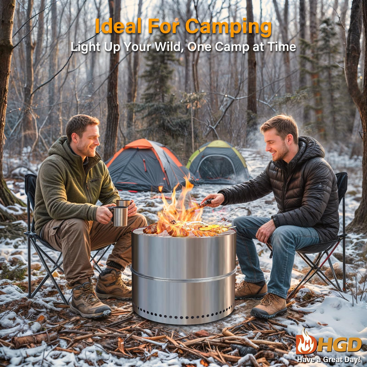 HGD 20-inch smokeless firepit Modern Series for stylish outdoors