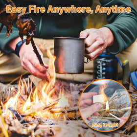 HGD eco-friendly pine-wax fire starters using natural materials for cleaner burning