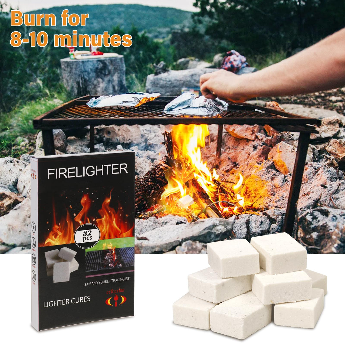 HGD outdoor-essential fire starters ideal for camping, hiking, and outdoor gatherings
