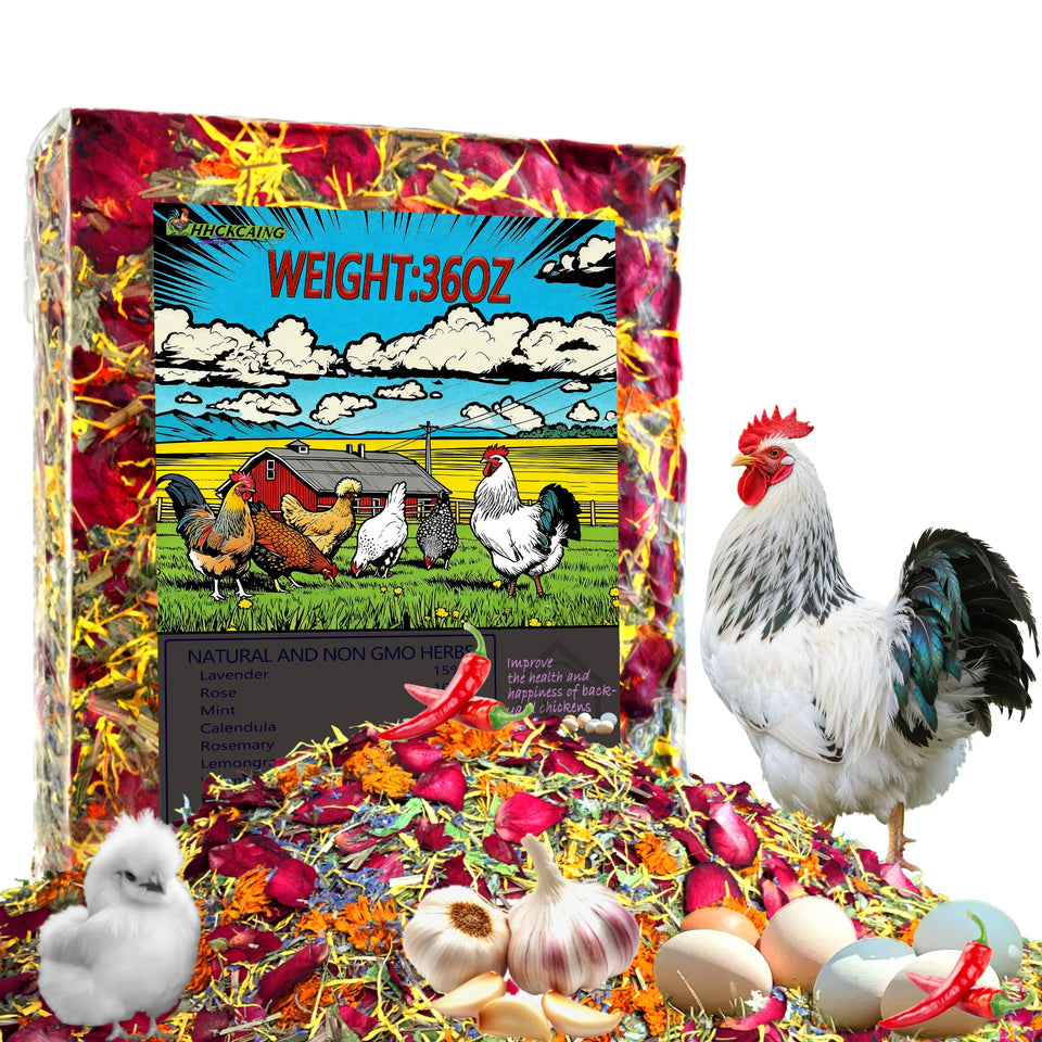 HHCkcaing 36oz nesting herbs for chickens in the coop promote calm nesting and natural health.