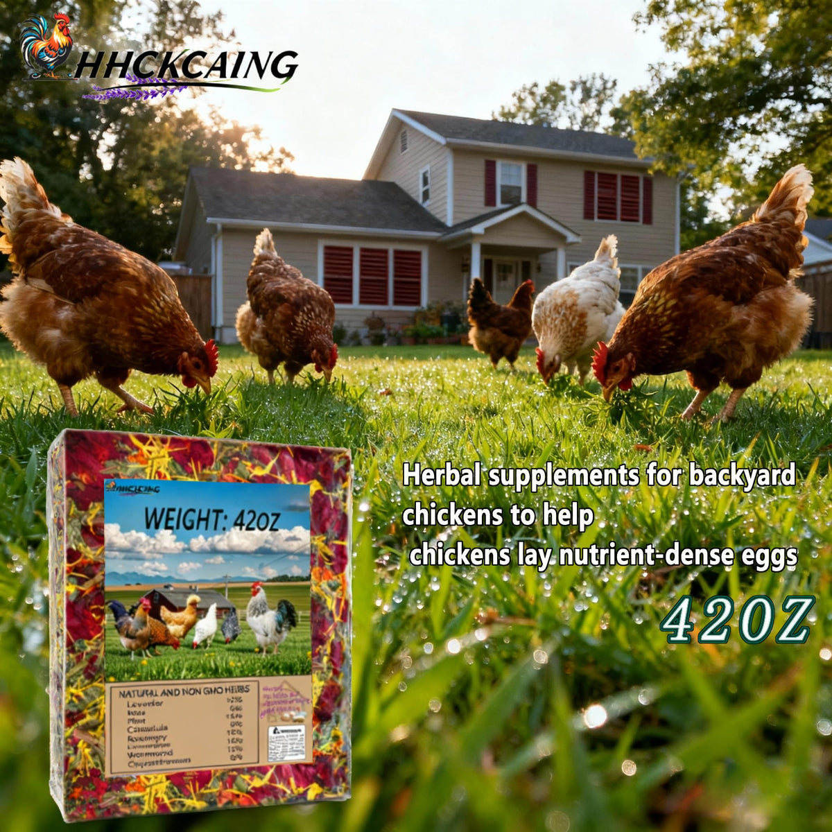 HHCkcaing coop bedding herb mix adds natural fragrance and comfort for hens