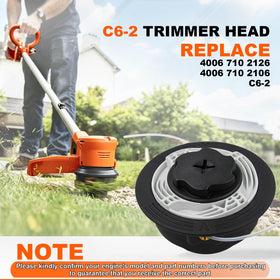 HHLZDHH C6-2 trimmer head for FS46 demonstrates bump-and-feed reliability during mowing