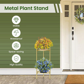 H HOMEXIN plant stand ships with assembly wrench for quick setup.