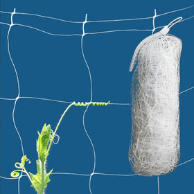 HHTHH white trellis netting, 100ft length, ready to support climbing plants.