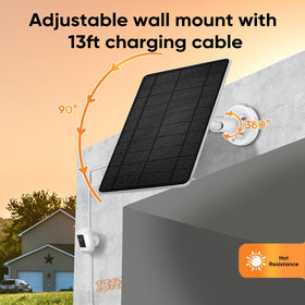 Hhuiyu adjustable wall mount for flexible sun angles