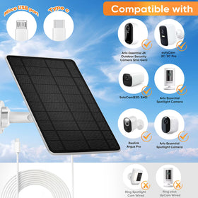 Hhuiyu Type-C USB input enables steady solar charging