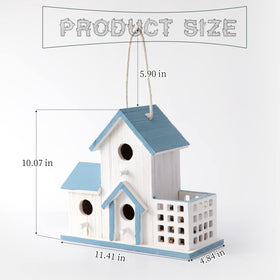 HHWODB Birdhouse three-hole entrances for multiple small birds