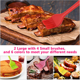 Hhyn heat-resistant silicone basting brush handles high-temperature cooking