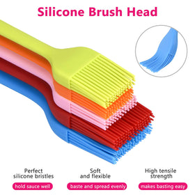 Hhyn small orange silicone pastry brush for butter spreading