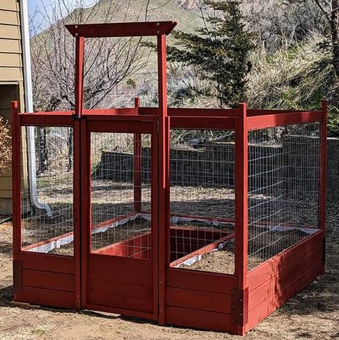 Hi Flame 2x12 wood secured in brackets ensures heavier-duty garden beds