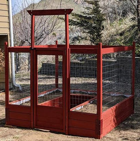 Hi Flame 2x12 wood secured in brackets ensures heavier-duty garden beds